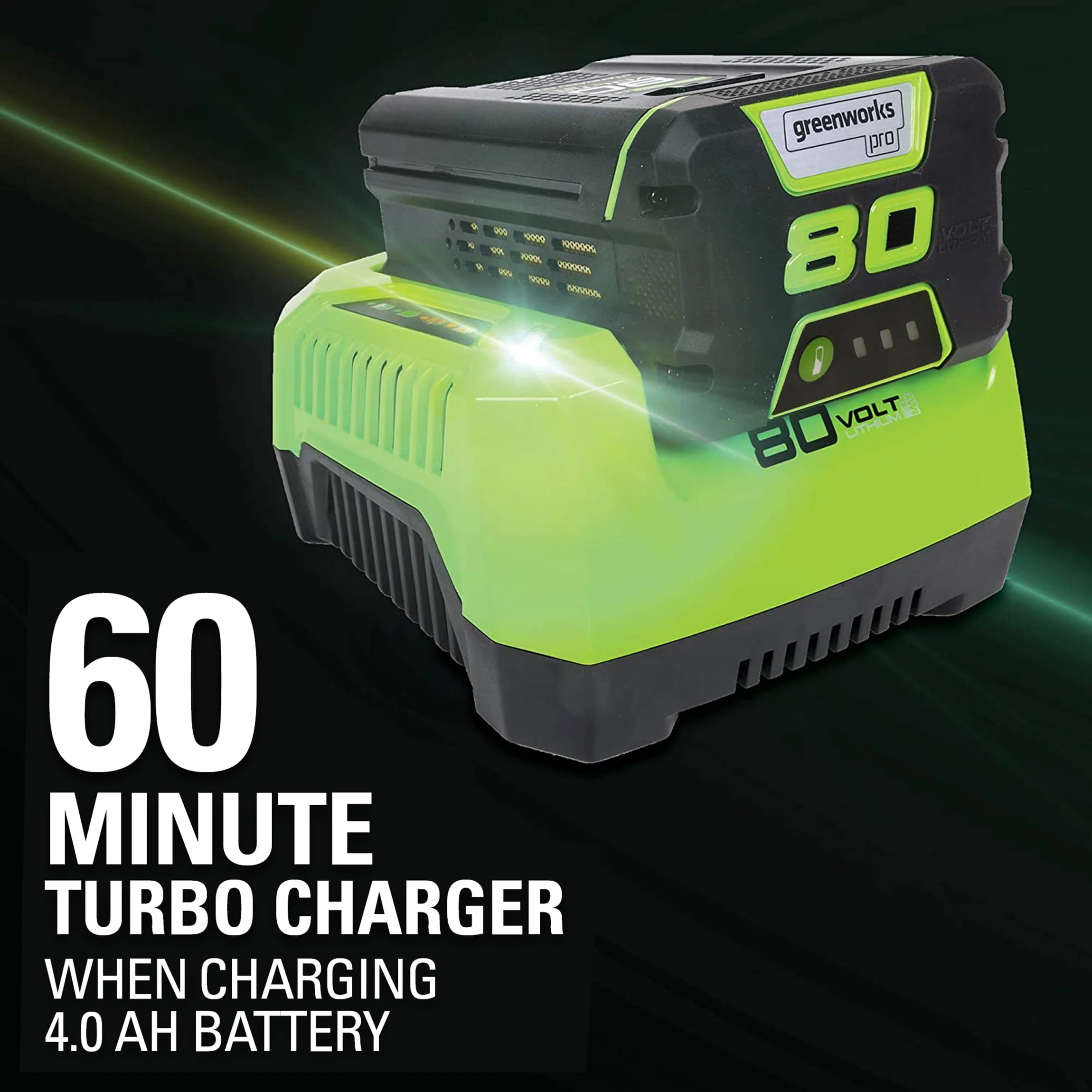 Greenworks 80V 21 Push Mower with (1) 4Ah Battery & Charger 2501202VT
