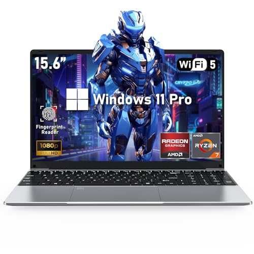 2025 Gaming Laptop, 15.6 Inch Laptop Computer, 32GB RAM 1TB SSD,AMD Ryzen 7 5700U 8C/16T Processor(up to 4.3Ghz),AMD Radeon Graphics,15.6&rdquo