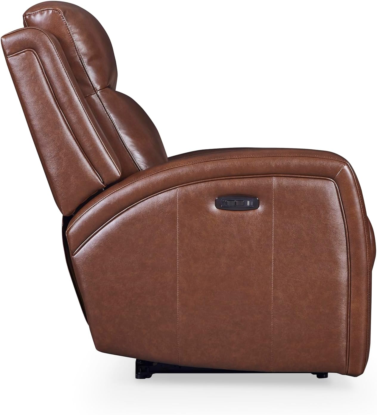 Cheyenne Dual Power Zero Gravity Leather Swivel Recliner, Saddle