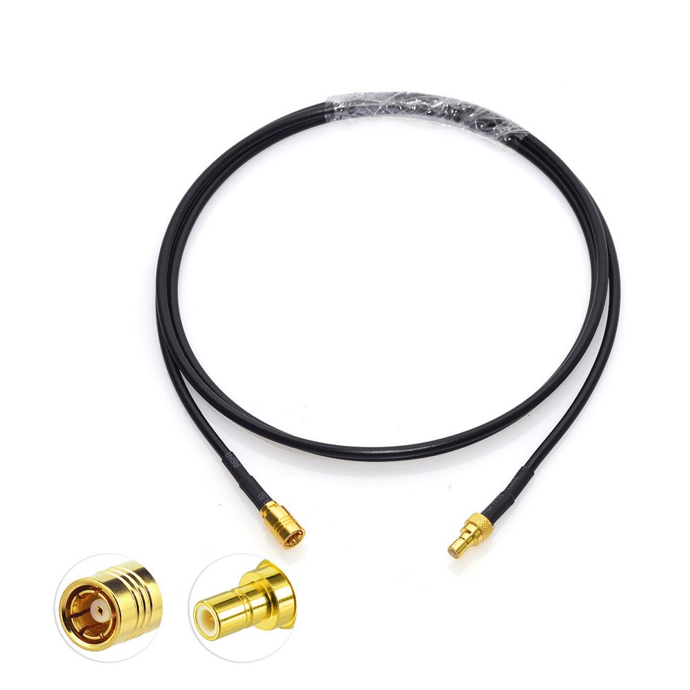 Eightwood Satellite Radio Antenna Adapter SMB Male to SMB Female Extension Cable 3 feet Compatible with Sirius XM Car Vehicle Radio Stereo Receiver