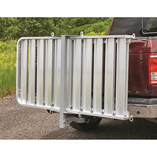 Guide Gear Vehicle Hitch Cargo Carrier, Pickup Truck Ramps Aluminum, Folding, 3-Position, Extra Large