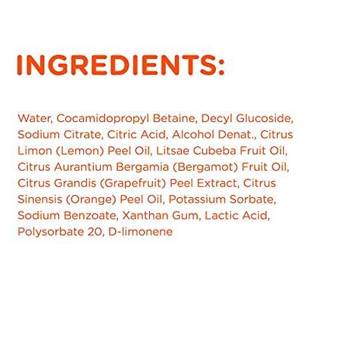 Sapadilla 1812523 Grapefruit + Bergamot All Purpose Cleaner, Clear