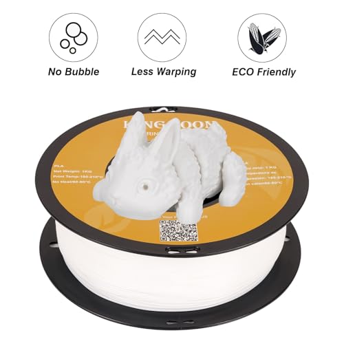 Kingroon PLA 3D Printer Filament, 12Rolls, Dimensional Accuracy +/- 0.03 mm, 12kg Spool(26.4lbs)