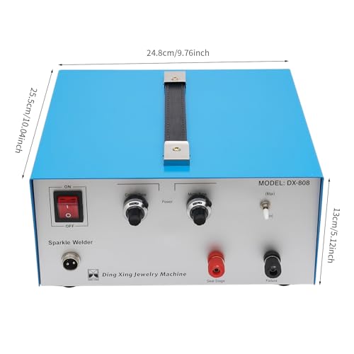 Jewelry Welding Machine 80A 110V Jewelry Spot Welder Gold Silver Platinum Welding Machine 390W Electric Soldering Machine Professional Precise