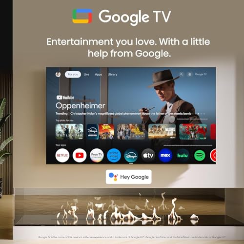 Hisense 75-Inch Class QD7 Series QLED 4K UHD Google Smart TV (75QD7N, 2024 Model) - QLED, Native 144Hz, Motion Rate 240, Direct Full Array