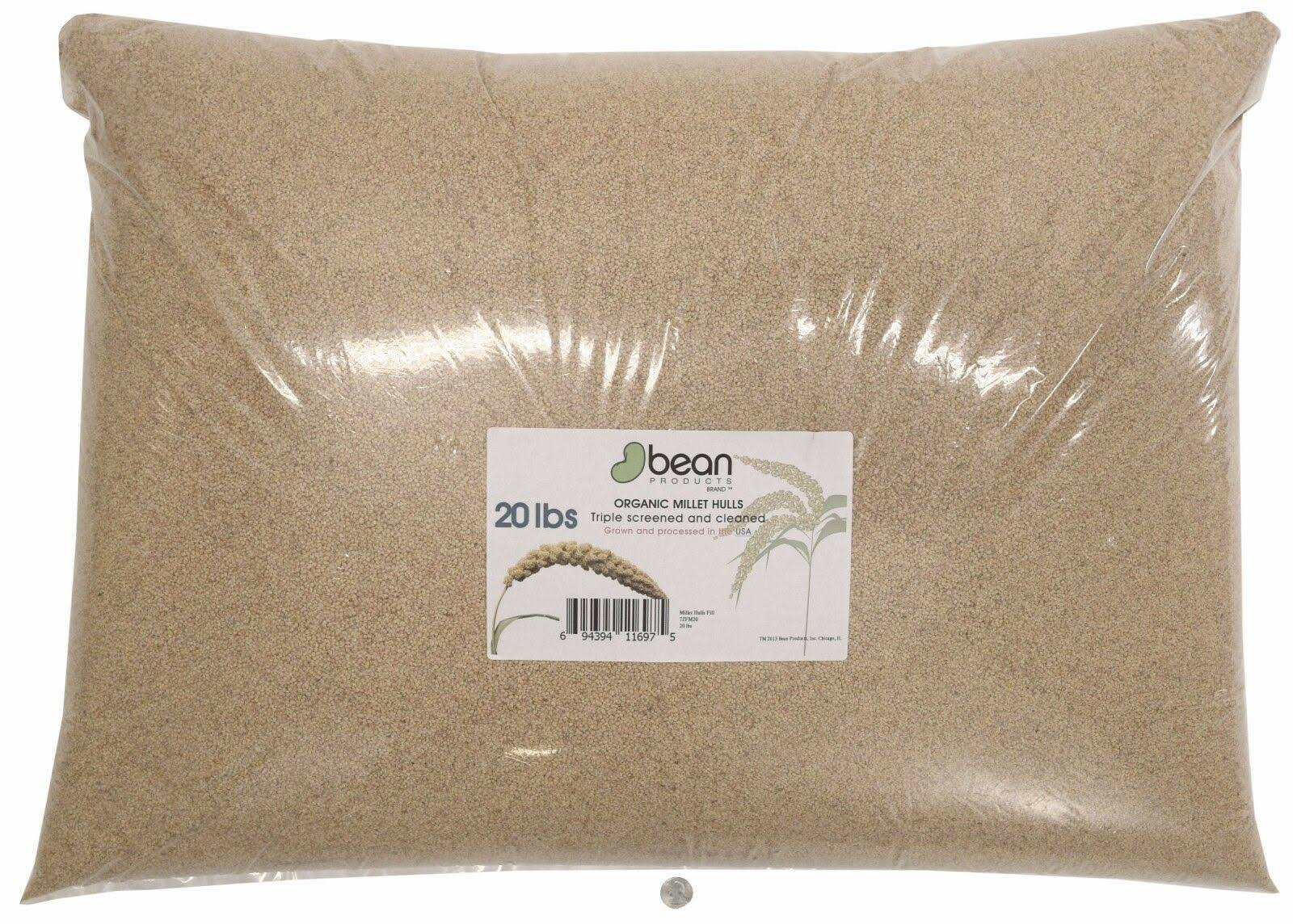 Bean Products Organic Millet Hulls by Made in USA - 20 lbs