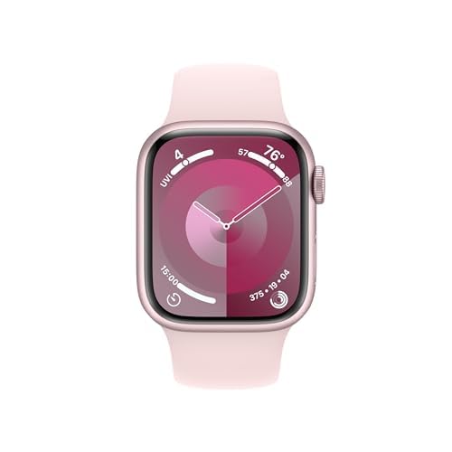 Apple Watch Series 9 [GPS 45mm] Midnight Aluminum Case with Midnight Sport Band, S/M (Renewed) - Radiant Selections