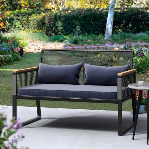YITAHOME 4 Piece Patio Furniture Set, Wicker Outdoor Bistro Set