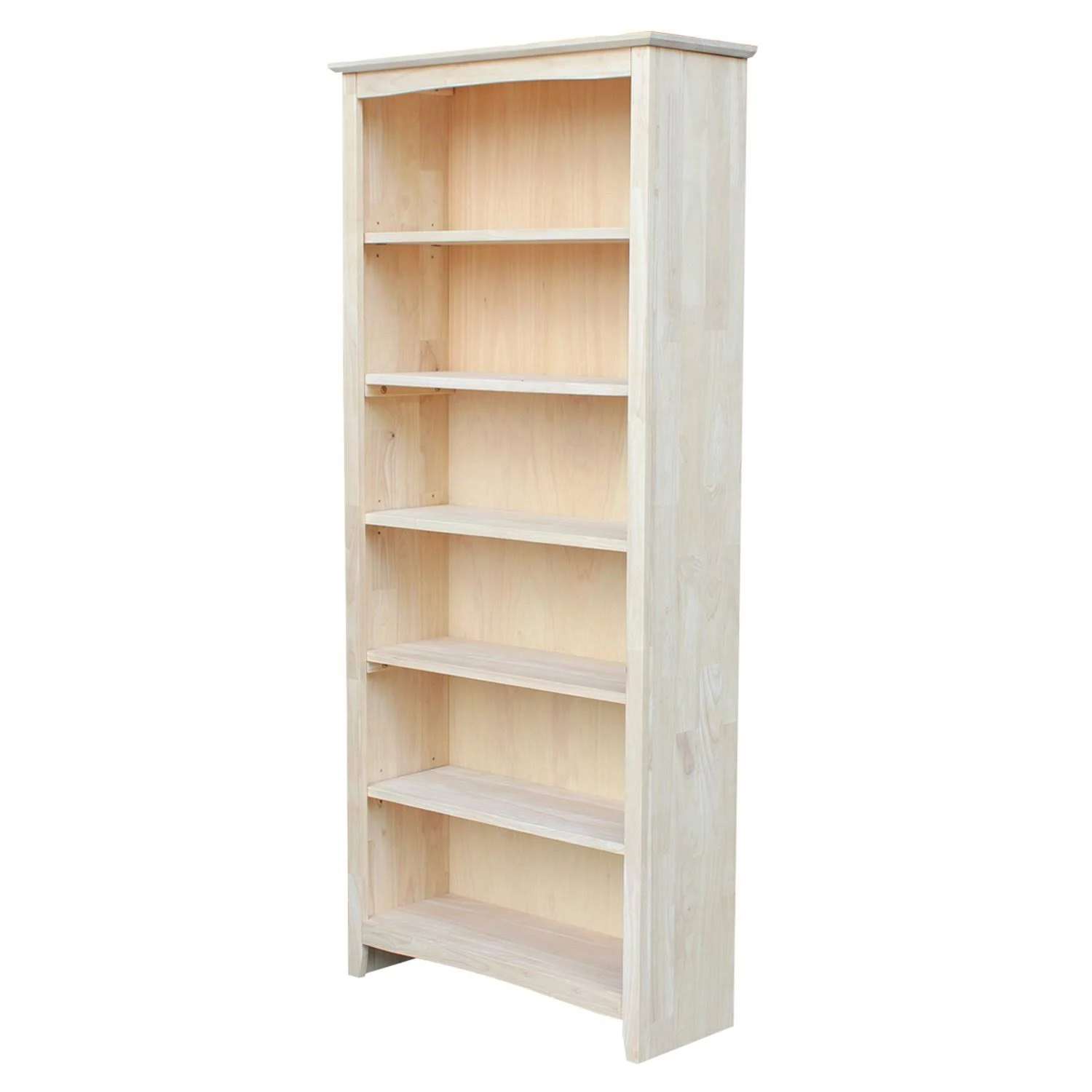 International Concepts Shaker Bookcase, Natural, 72x22