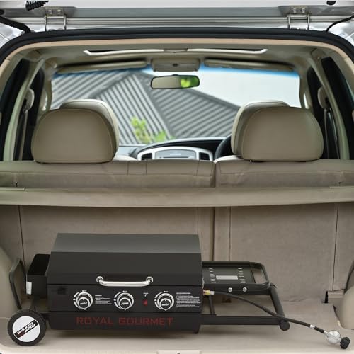 Royal Gourmet PD3001 3-Burner Propane Gas Griddle with Collapsible Stand
