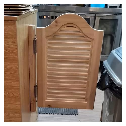 Wooden Cafe Swing Doors, Solid Wood Cafe Swinging Doors, Kitchen Cowboy Door Unpainted, Cafe Entrance Partitioned Single Gate