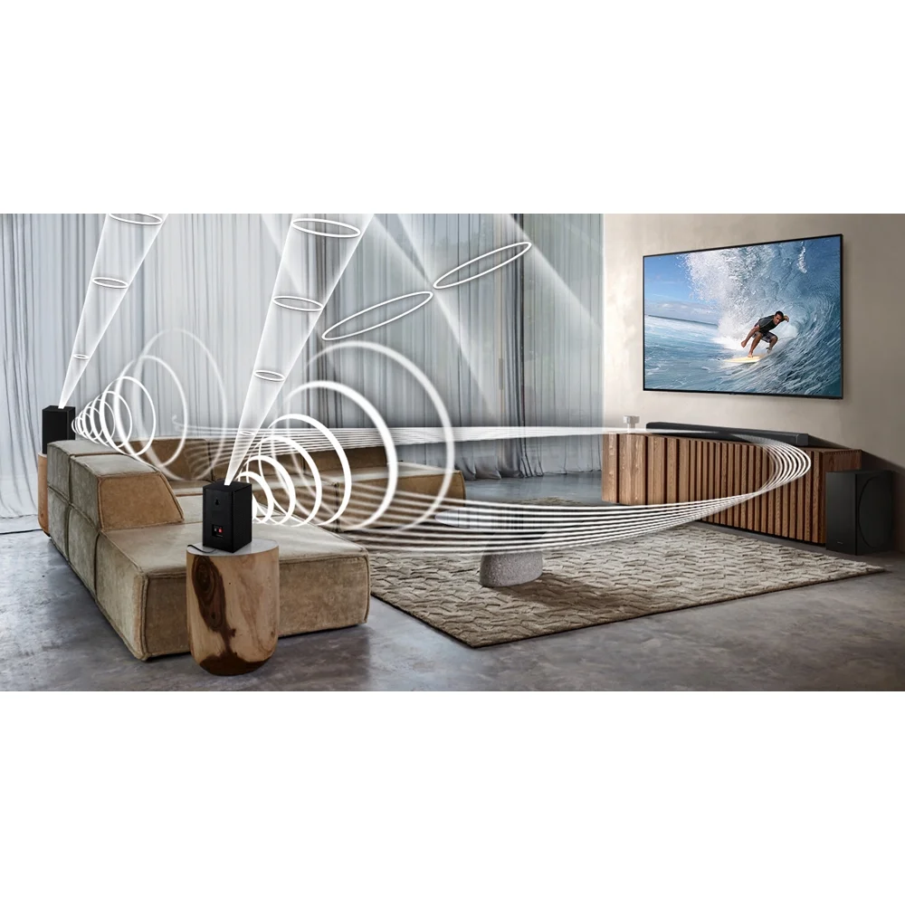Restored Samsung SWA-9500S/ZA Wireless Rear Speaker Kit w/ Dolby Atmos for Soundbar Surround Sound Bundle with 2 YR CPS Enhanced Protection Pack
