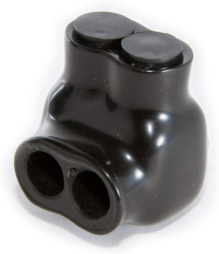 NSI Industries Polaris Black IT-4 Insulated Multi-Tap Connector- 2-Port Single-Sided Entry for 4-14 AWG Wire Range - Dry Locations