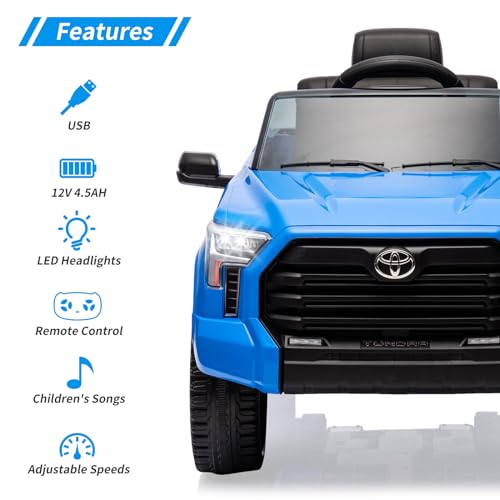 IDEALHOUSE Electric Car for Kids, 12v Ride on Truck Car, Ride-on Toys for Boys/Girls, Off-Road Kids Pickup Car with Remote Control, Spring Suspension
