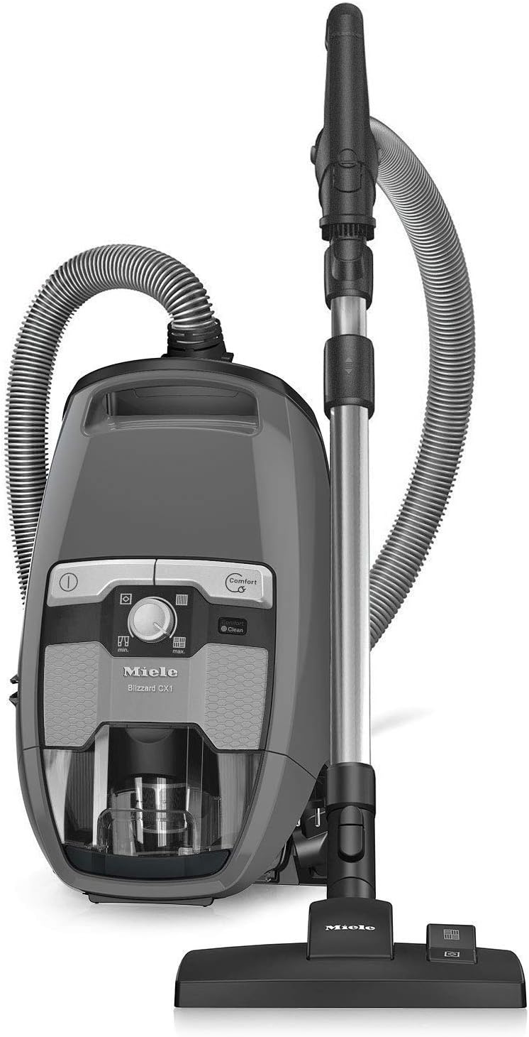 Miele Blizzard CX1 Cat & Dog Bagless Canister Vacuum, Lotus White