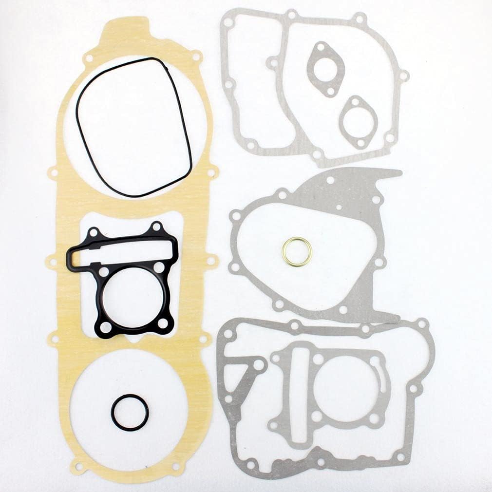 GOOFIT 57.4mm Bore Cylinder Kit 150cc Big Bore GY6 Engine Rebuild Kit Cylinder Head Chinese Scooter Pack of 2