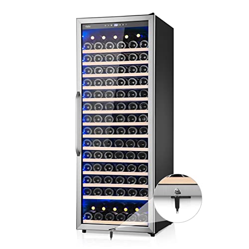 Cigar Electric Humidor, 35L 250 Counts Large Capacity Thermostatic Electric Cigar Cooler Cabinet with Digital LED Screen, Safety Lock