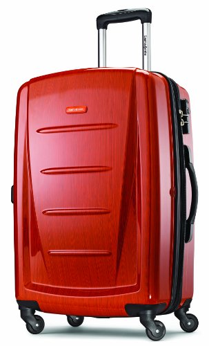 Samsonite Winfield 2 Hardside Expandable Luggage with Spinner Wheels, Brushed Anthracite, Checked-Large 28-Inch