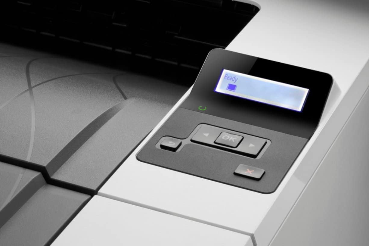 HP Laserjet Pro M404dn Single-Function Wired Monochrome Laser Printer, White - Print only - Ethernet only, 40 ppm, 1200 x 1200 dpi