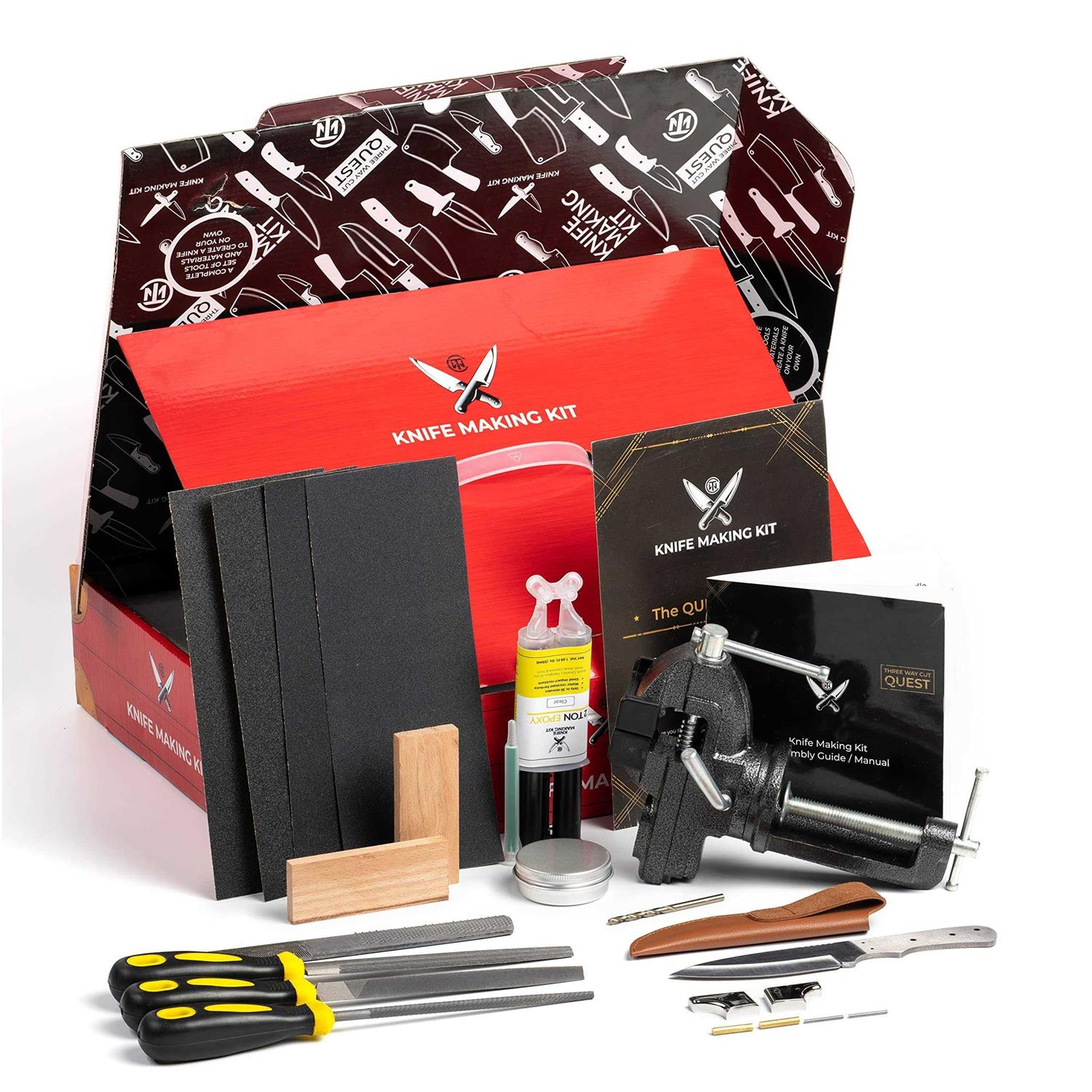 Knife Making Kit DIY Gift for Men Gift Set Complete Tools