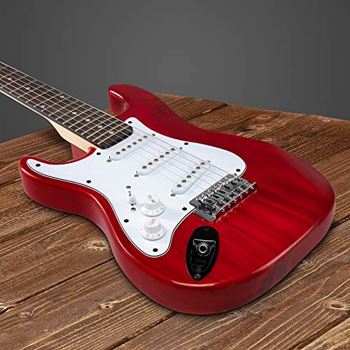 LyxPro 36 Inch Electric Guitar and Kit for Kids with 3/4 Size Beginner’s Guitar, Amp, Six Strings, Two Picks, Shoulder Strap, Digital Clip On Tuner