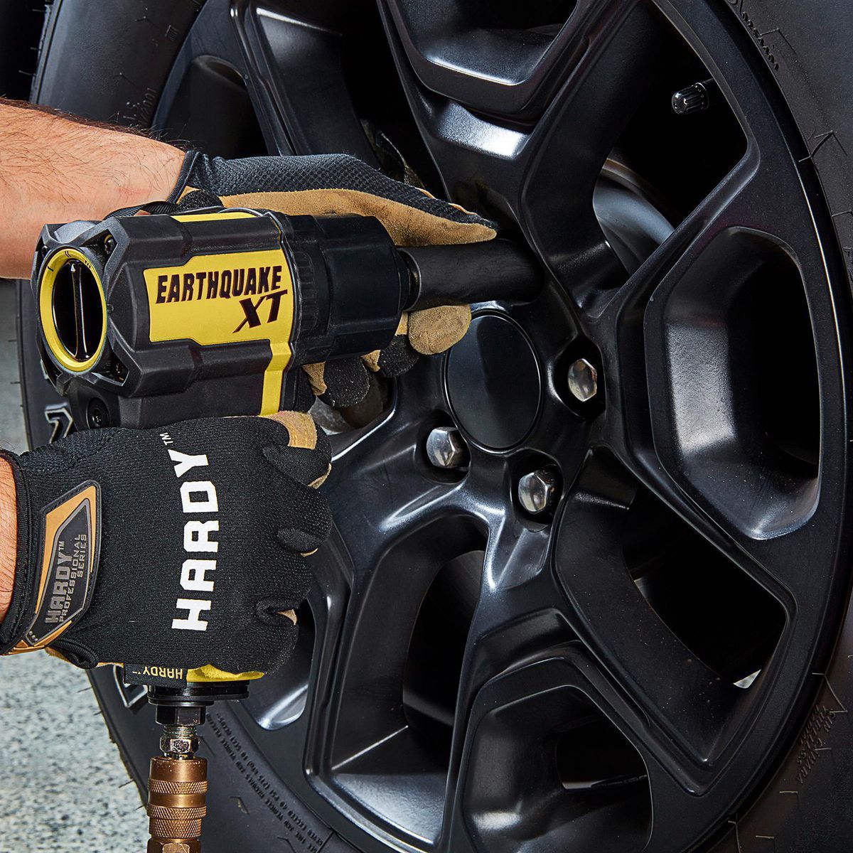 EARTHQUAKE XT 1/2 in. Composite Air Impact Wrench, Twin Hammer, 1200 ft-lbs, Purple