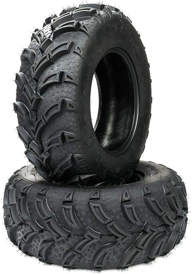 Parts-Diyer 2 PCS All Terrain Tubeless ATV UTV Tires 25x10-12 Rear 6PR