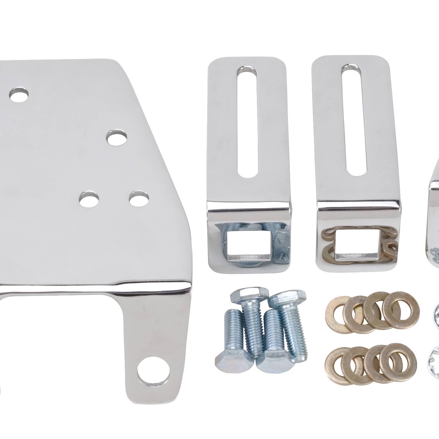 Edelbrock 8030 Carburetor Throttle Cable Bracket, Chrome