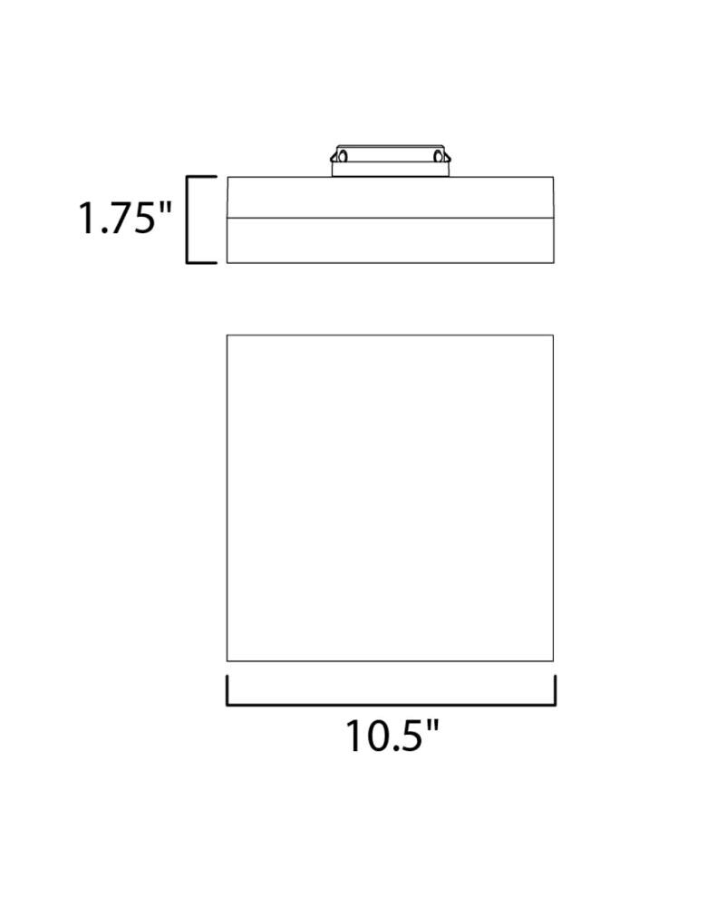 Maxim - 57689CLFTSN - LED Flush Mount - Illuminaire II - Satin Nickel