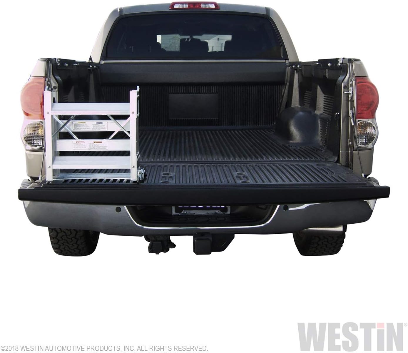 Westin 10-3000 Truck-Pal Tailgate Ladder,Silver