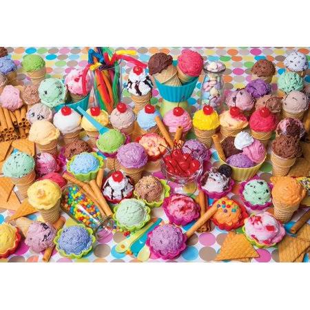 Variety of Colorful Ice Cream A 1500 Piece Jigsaw Puzzle by Lafayette Factory