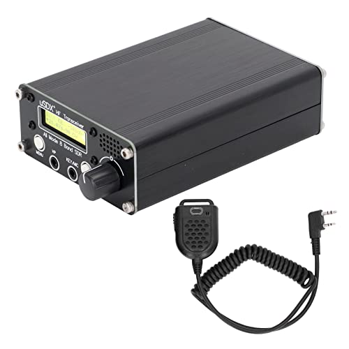 Radio Transceiver 8 Band Radio Transceiver LCD SDR Full Mode HF SSB QRP Transceiver with BNC Antenna Connector for Communication Distance HF Radio
