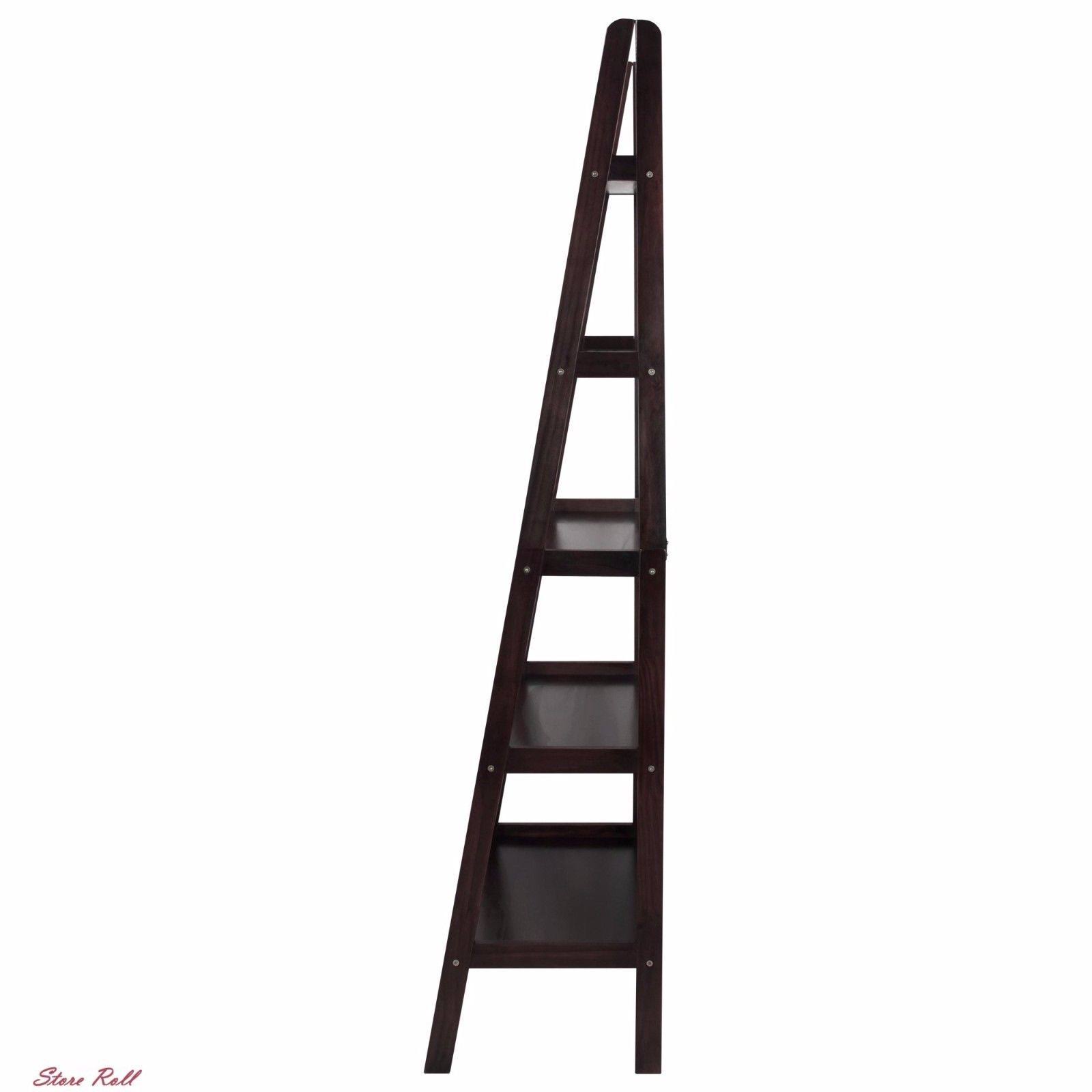 Casual Home 5 Shelf Ladder Bookcase, Espresso