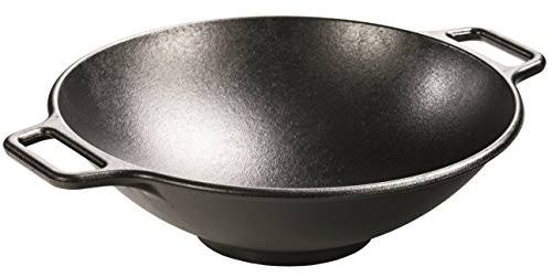 Lodge Lodge P14w3 Seasoned Cast Iron Wok, 14 inch