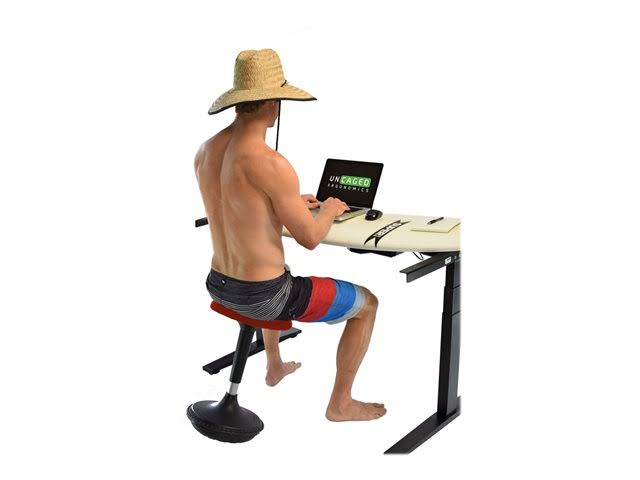 Uncaged Ergonomics: Wobble Stool Standing Desk Chair - Red