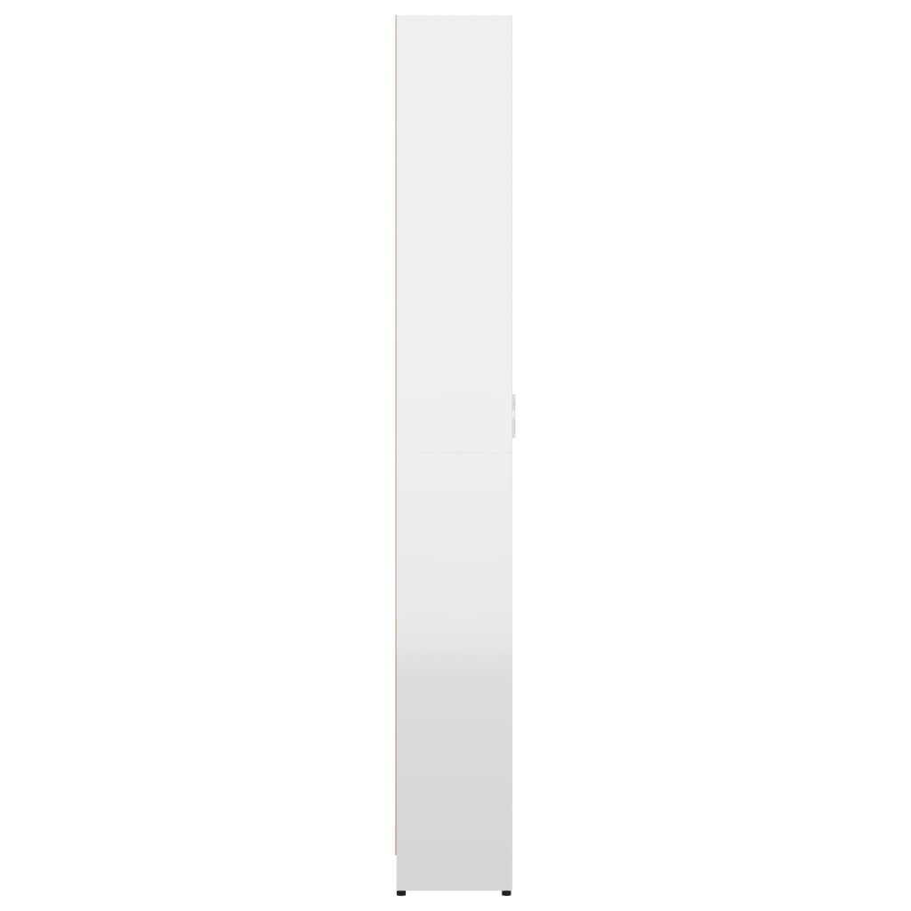 vidaXL Hallway Wardrobe High Gloss White 21.7x22x9.8x22x74.4x22 Chipboard