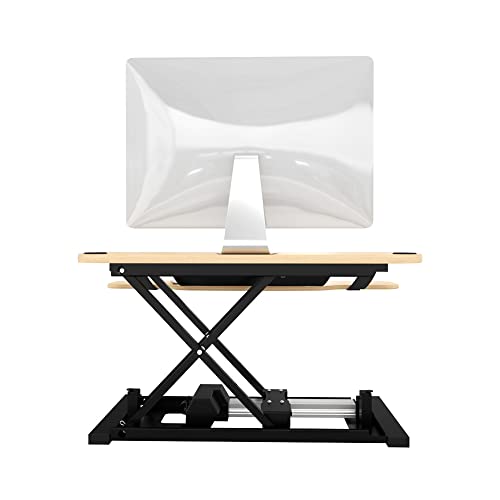 VERSADESK Elite Standing Desk Converter, PowerPro Elite Electric Height Adjustable Desk Riser with Programmable App Control, Hold 80 lbs