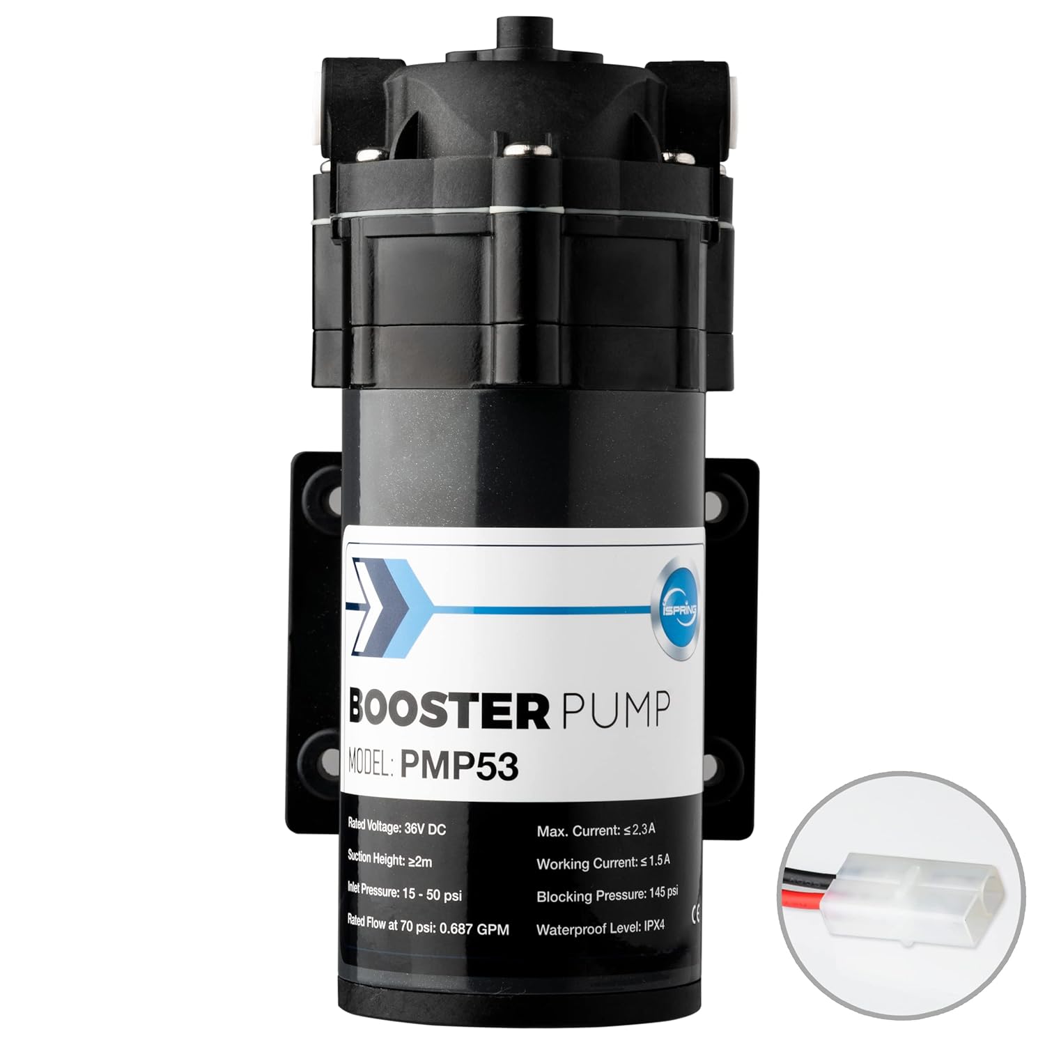 iSpring PMP53 Booster Pump for RCS5T Reverse Osmosis System, Replacement Pump for iSpring RCS5T