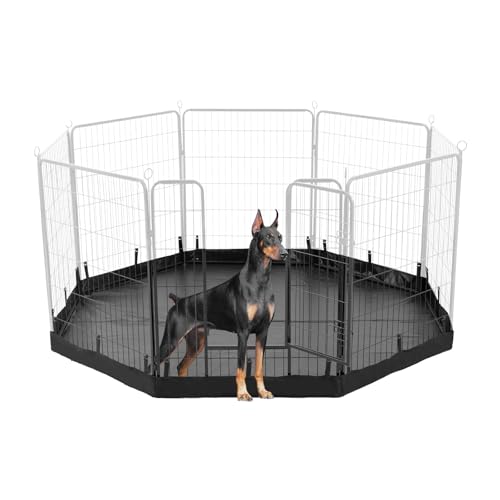 PJYuCien Dog Playpen Plus Storage Bag, 32" H 8 Panels Puppy Pen with Square Bottom, Heavy Duty Dog Fence for Puppies/Small Dogs