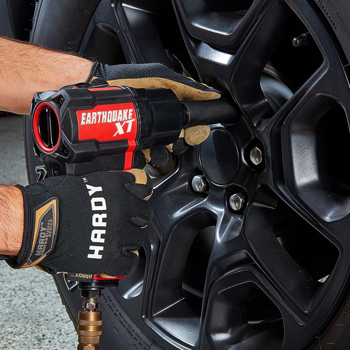 EARTHQUAKE XT 1/2 in. Composite Air Impact Wrench, Twin Hammer, 1200 ft-lbs, Purple