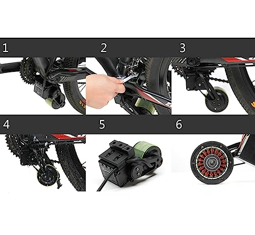 Electric Bike Conversion Kit 48V 350W Mount Motor with Governor,Thumb Throttle Ebike Wheel Kit Cycling Hub Conversion Kit 160x68x80mm(NO Battery)
