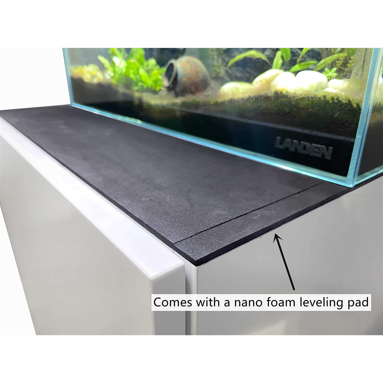 LANDEN Aquarium Stand and cabinet, for up Tank,Fish Tank, Nano Foam Leveling Mat Included, contemporary and Simple Design - Pet Supplies online store