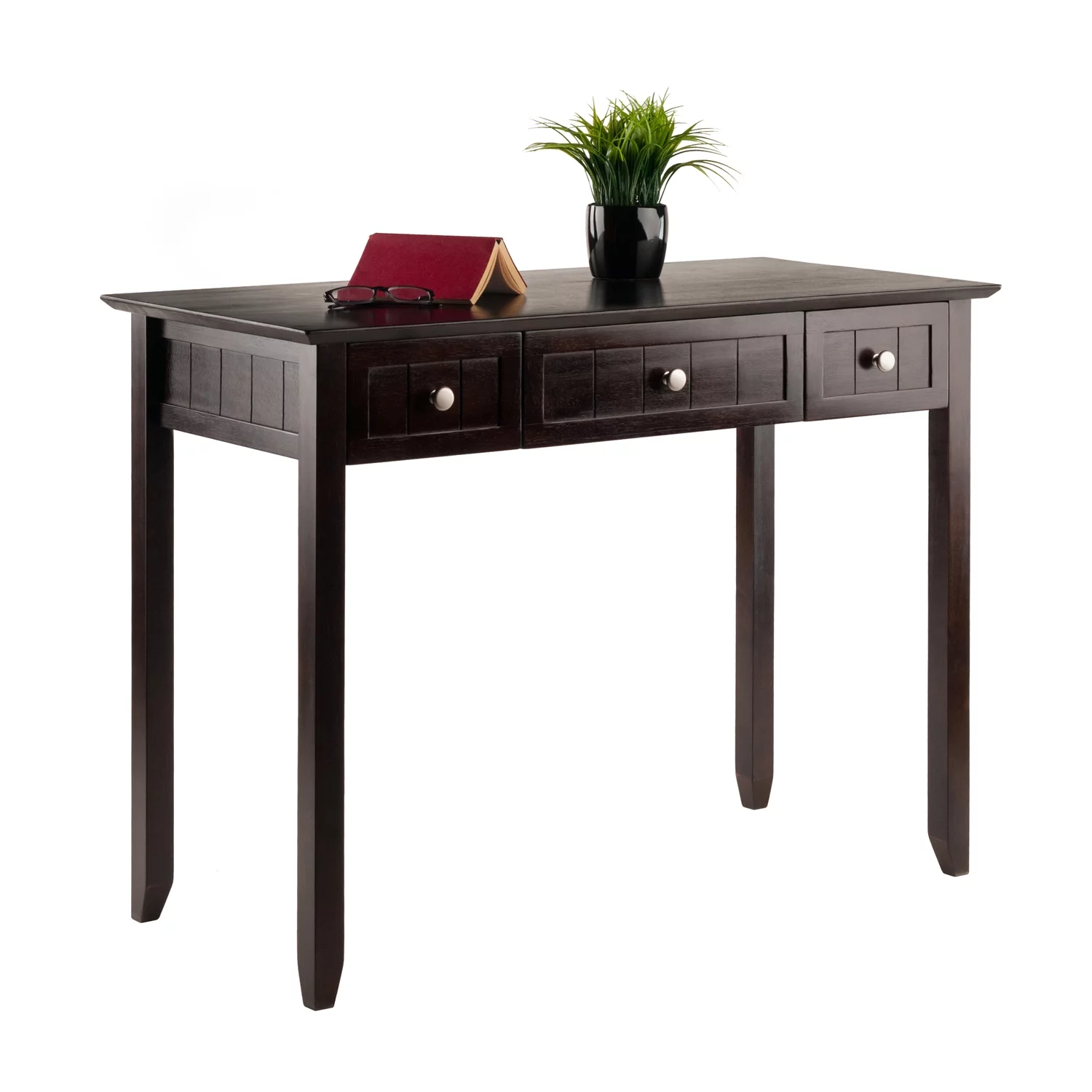 Winsome Wood Burke Traditional Writing Desk, Coffee Finish