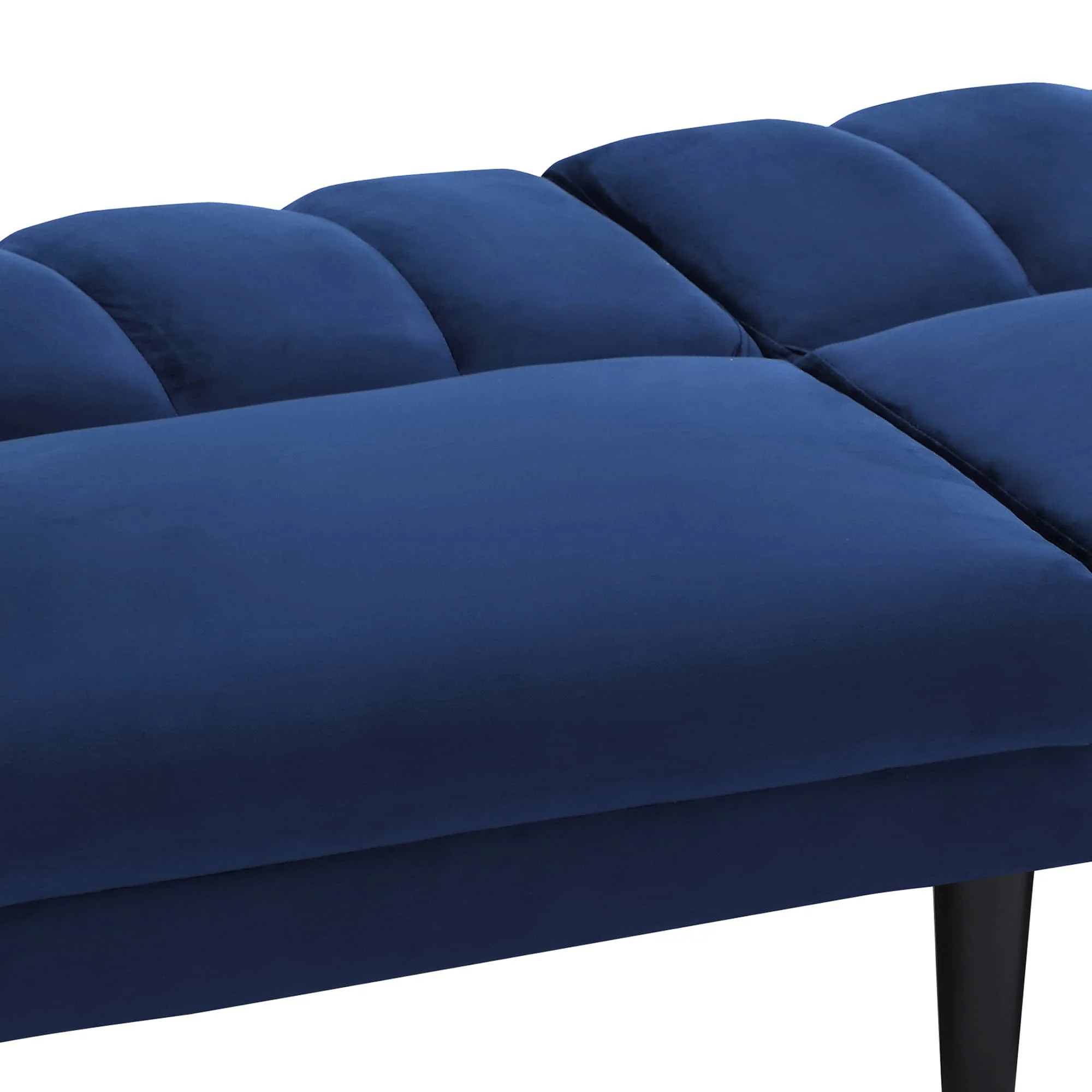 BSHTI Futon Sofa bed, Upholstered with velvet fabric, which is soft and comfortable converted into a sleeping bed