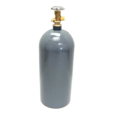 Varies 15 lb. Aluminum CO2 Cylinder - Reconditioned, Gas Cylinder Source
