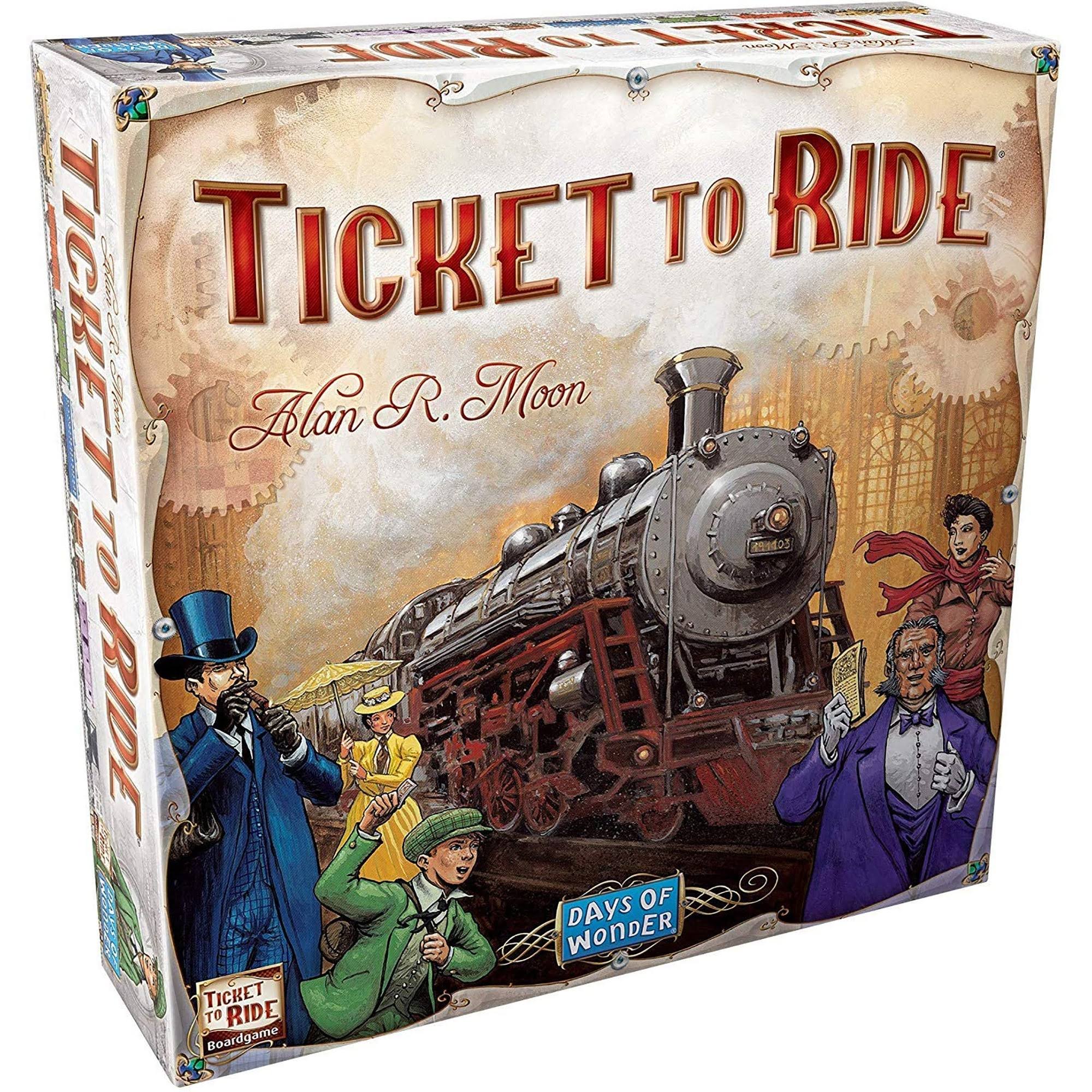 Asmodee Settlers of Catan and Ticket to Ride Board Game Bundle
