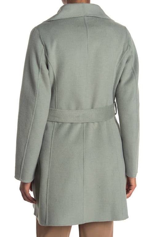 Tahari Ella Double Face Wool Coat, Sage / L