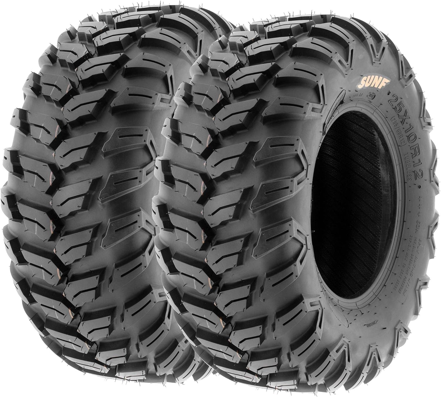 Set of 4 SunF A043 XC Racing ATV UTV Radial Sport Tires 26x9R14 Front & 26x11R14 Rear, 6PR, All-Terrain Off-Road & Track