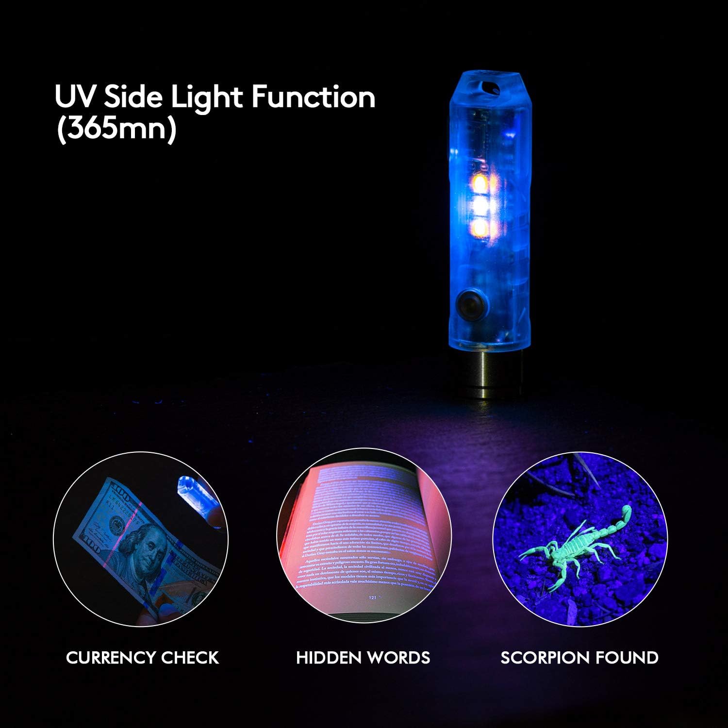 RovyVon Aurora A8 Pro Led Flashlight, Handheld Flashlight, Rechargeable EDC Keychain Flashlight, IP66 Water Resistant for Camping Hiking