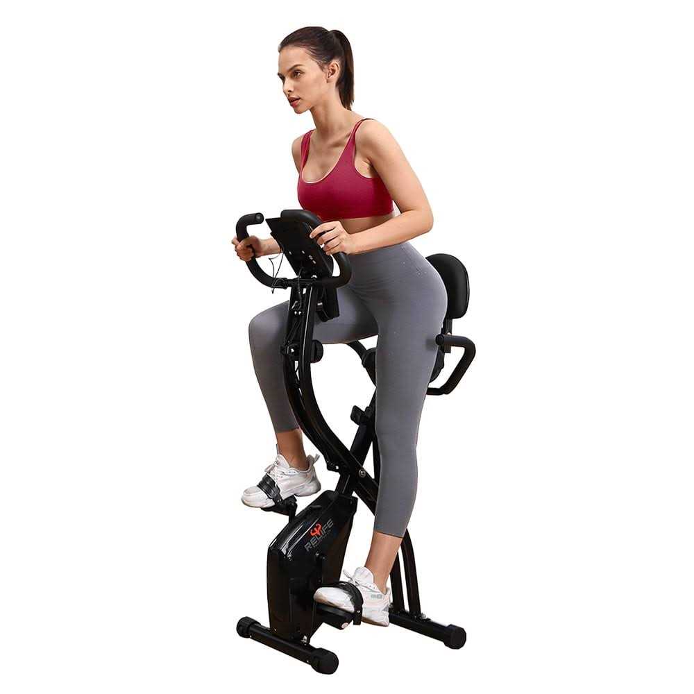 3in1 Foldable Exercise Bike Indoor Cycling Bicycles Stationary for Home Fitness Cardio Workout Relife Rebuild Your Life - Sports Supplies Online Store